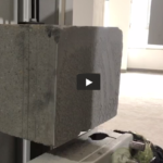 Foam cement cutting with diamond wire saw