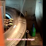 Tire Section Cutting With Diamond Wire Loop