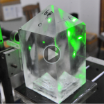KDP CRYSTAL Cutting with Diamond Loop