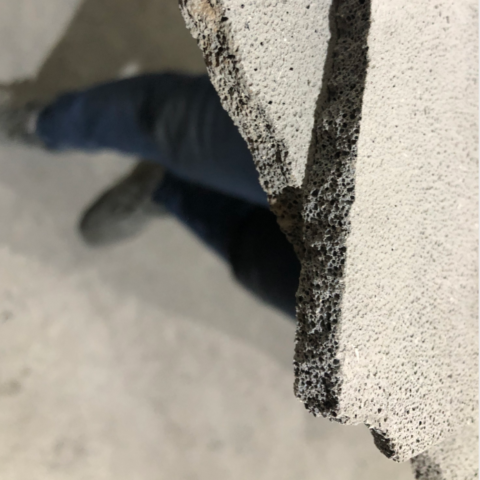 taglio cemento schiuma 4