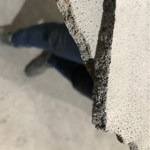foam cement cutting 4