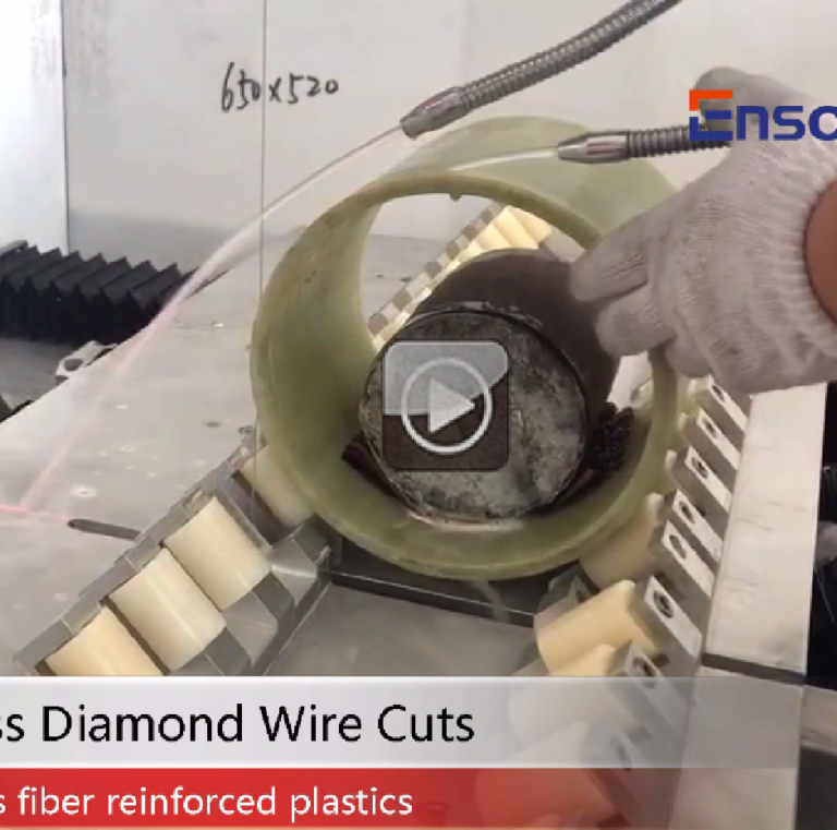 Glass Reinforced Plastic Cuts with Endless Diamond Wire